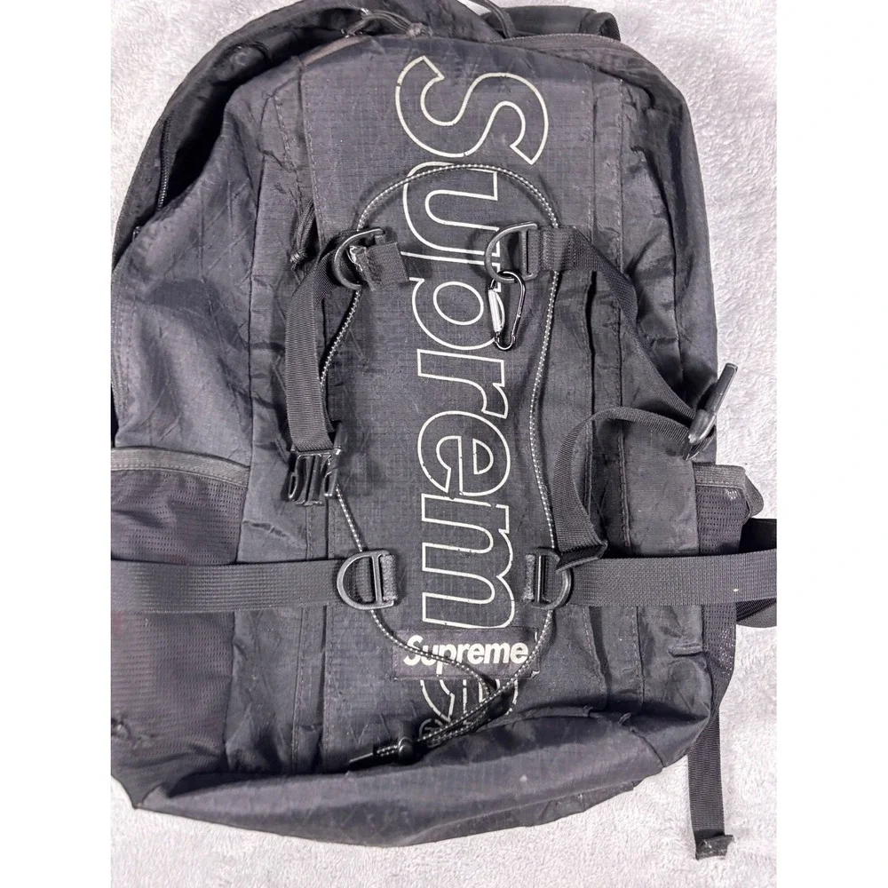 Supreme FW18 Backpack Black Mens Laptop Sleeve/Protection Broken Zipper